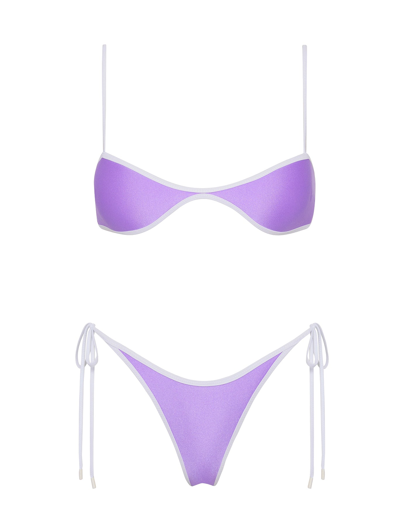 ESTE - GRAPE Neoprene Scoop Bikini Set