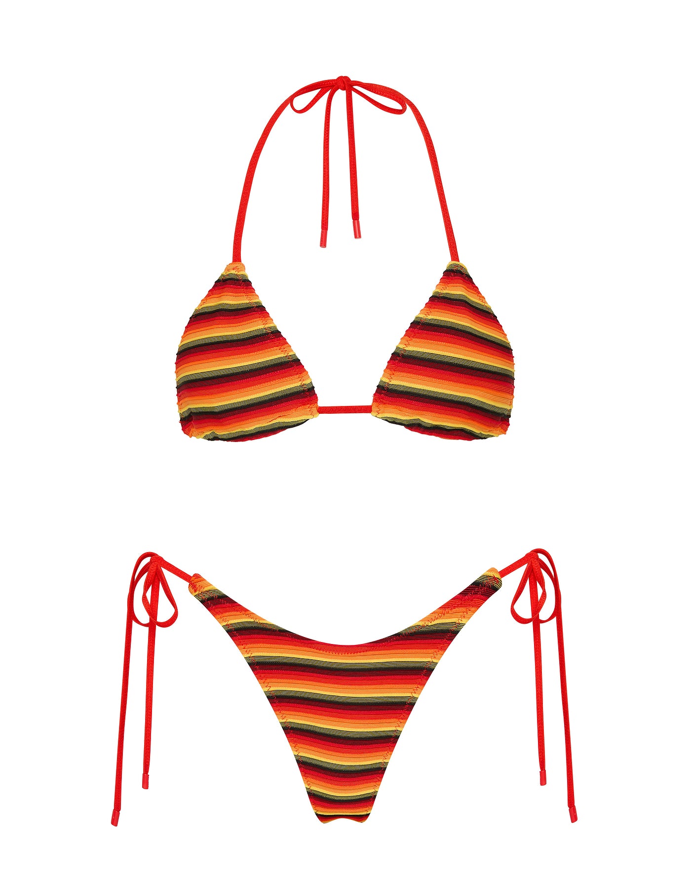 VINCA - HORIZON Stripe Triangle Bikini Set