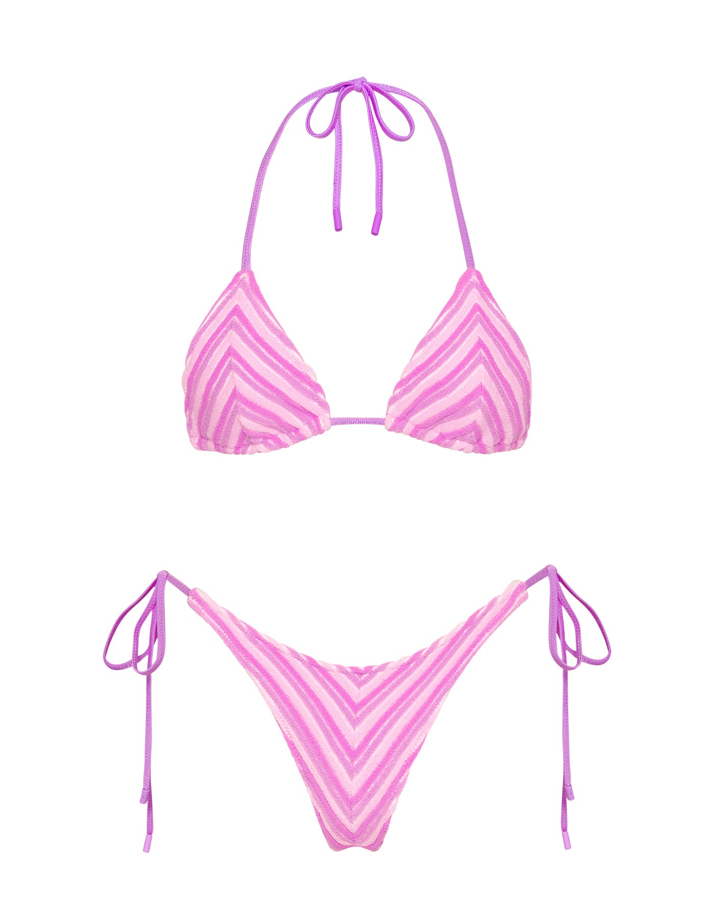 VINCA - LOTUS Terry Towelling Triangle Bikini Set