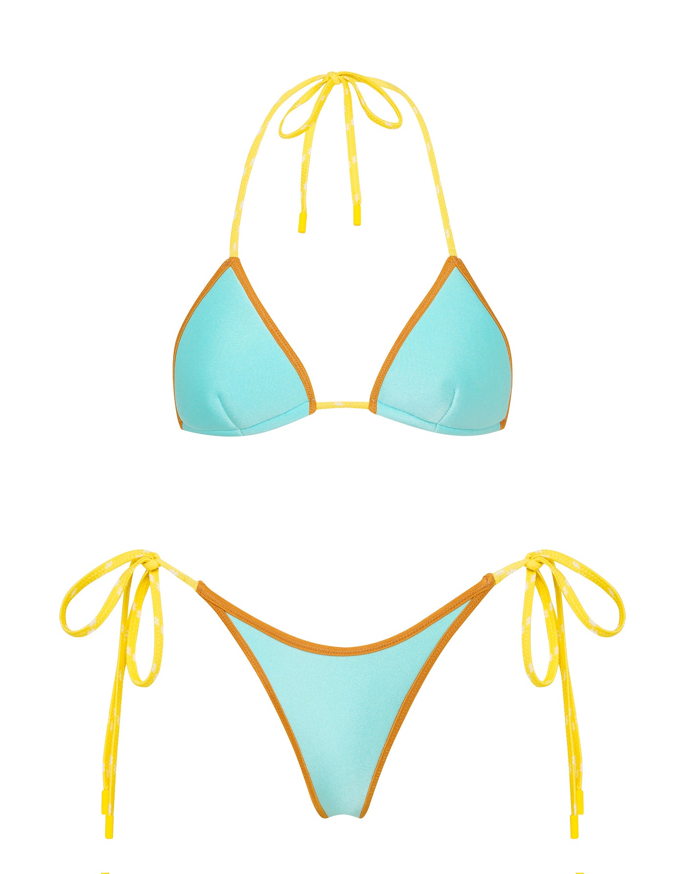 VINCA - ROQUE Neoprene Triangle Bikini Set