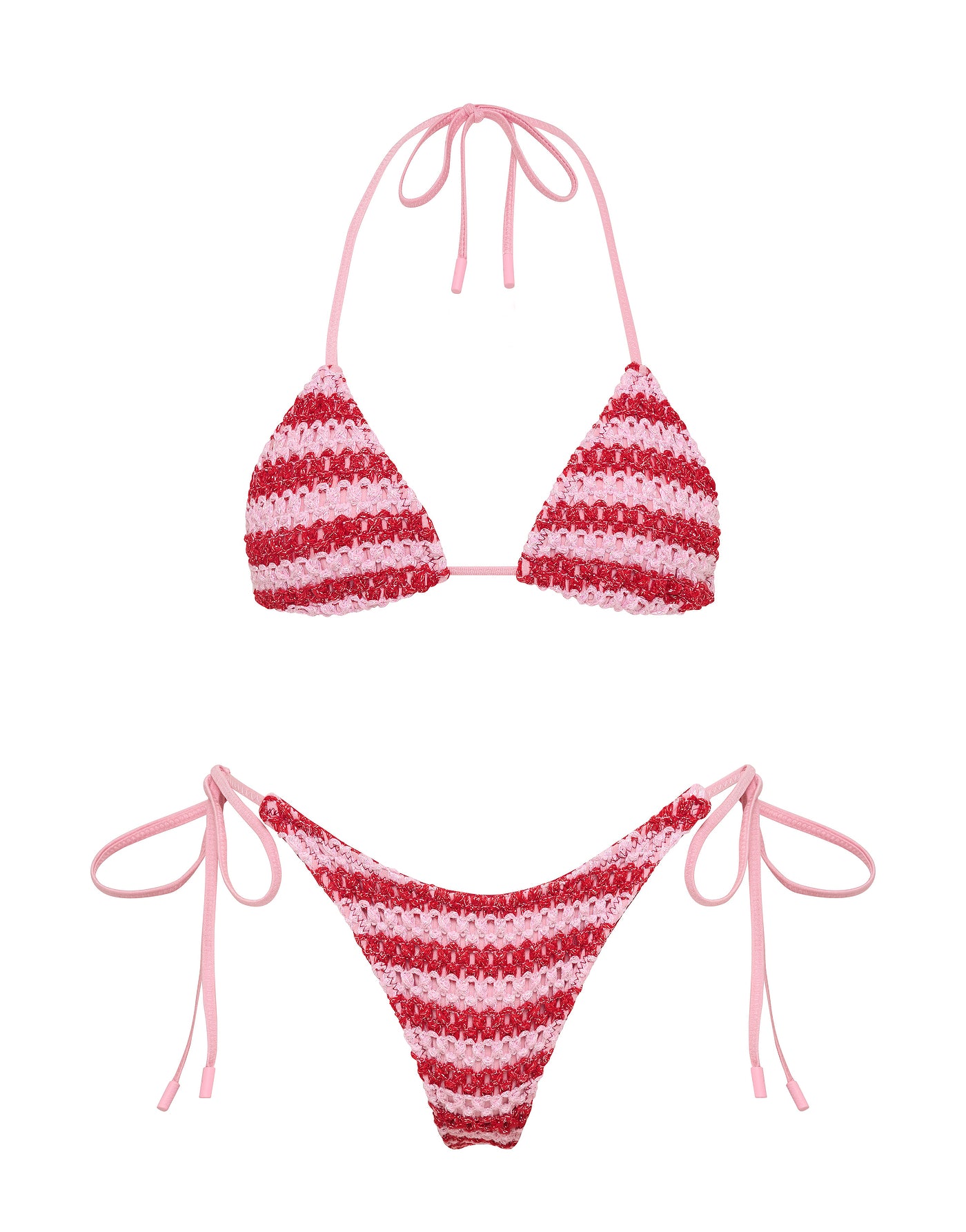 VINCA - TANNA Crochet Triangle Bikini Set