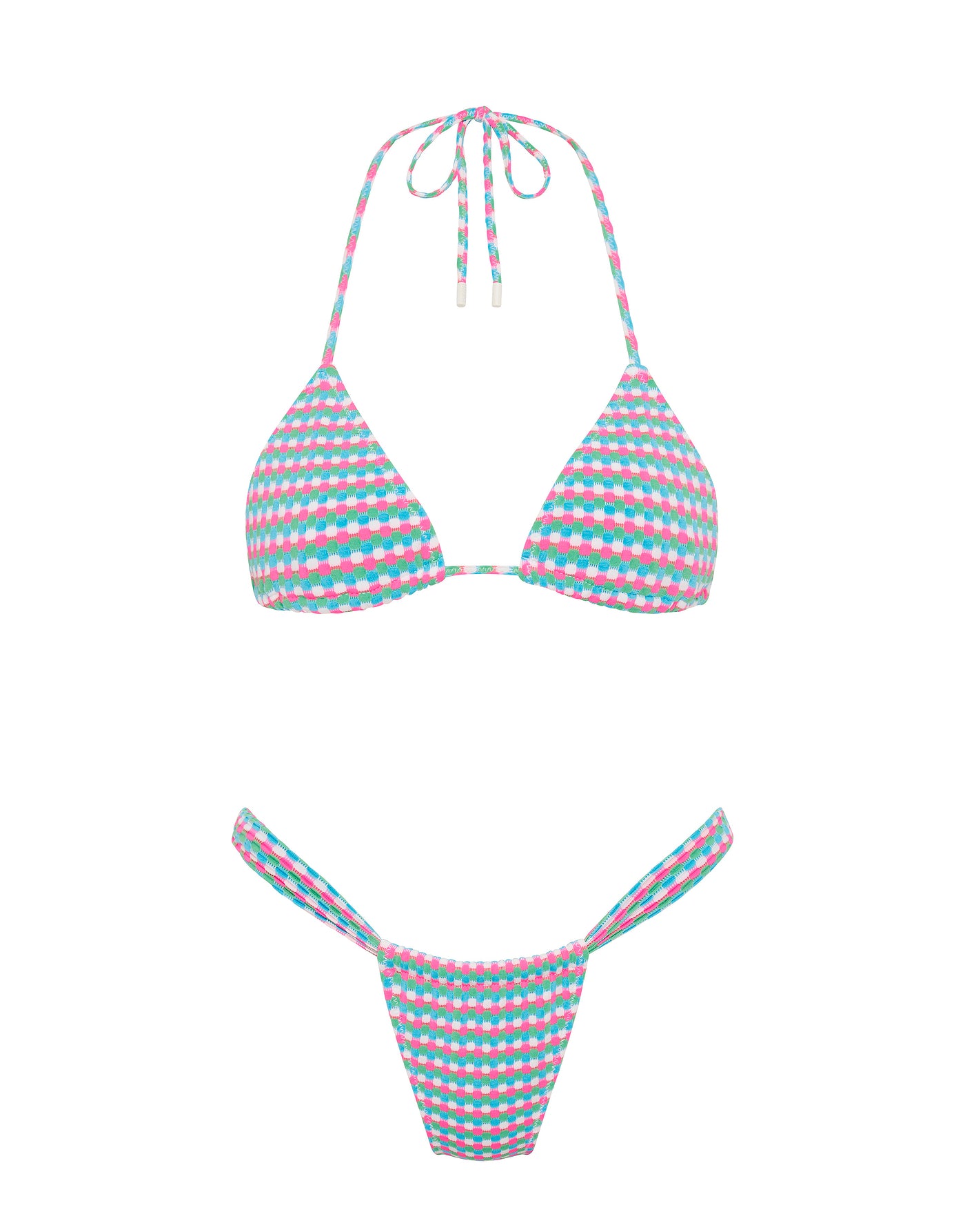VINCA - MULBERRY Purple Triangle Bikini Set - Image 10