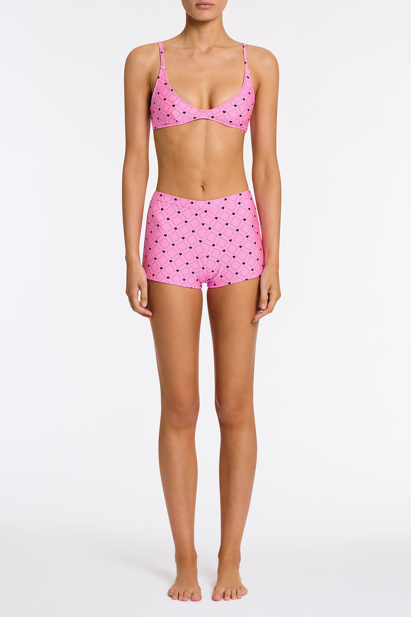Alternative view of CELESTE - CASSI Pink Heart Short