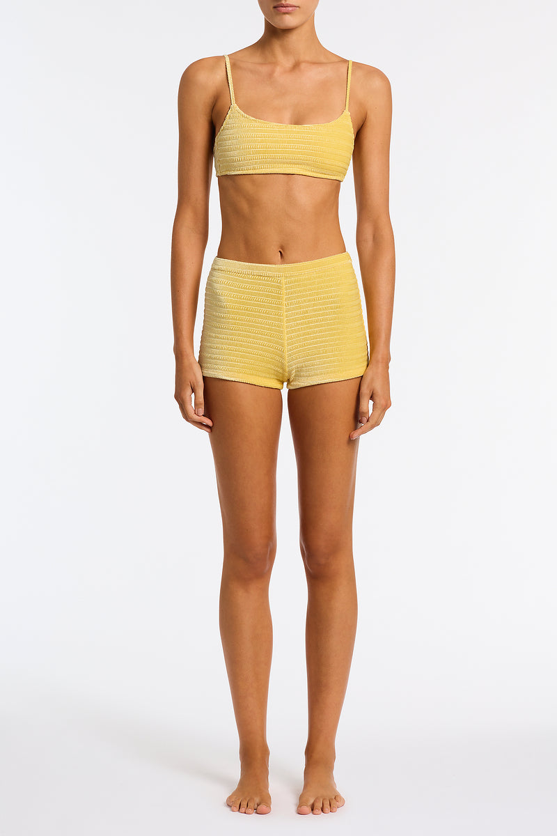 Alternative view of CELESTE - MACA Yellow Short