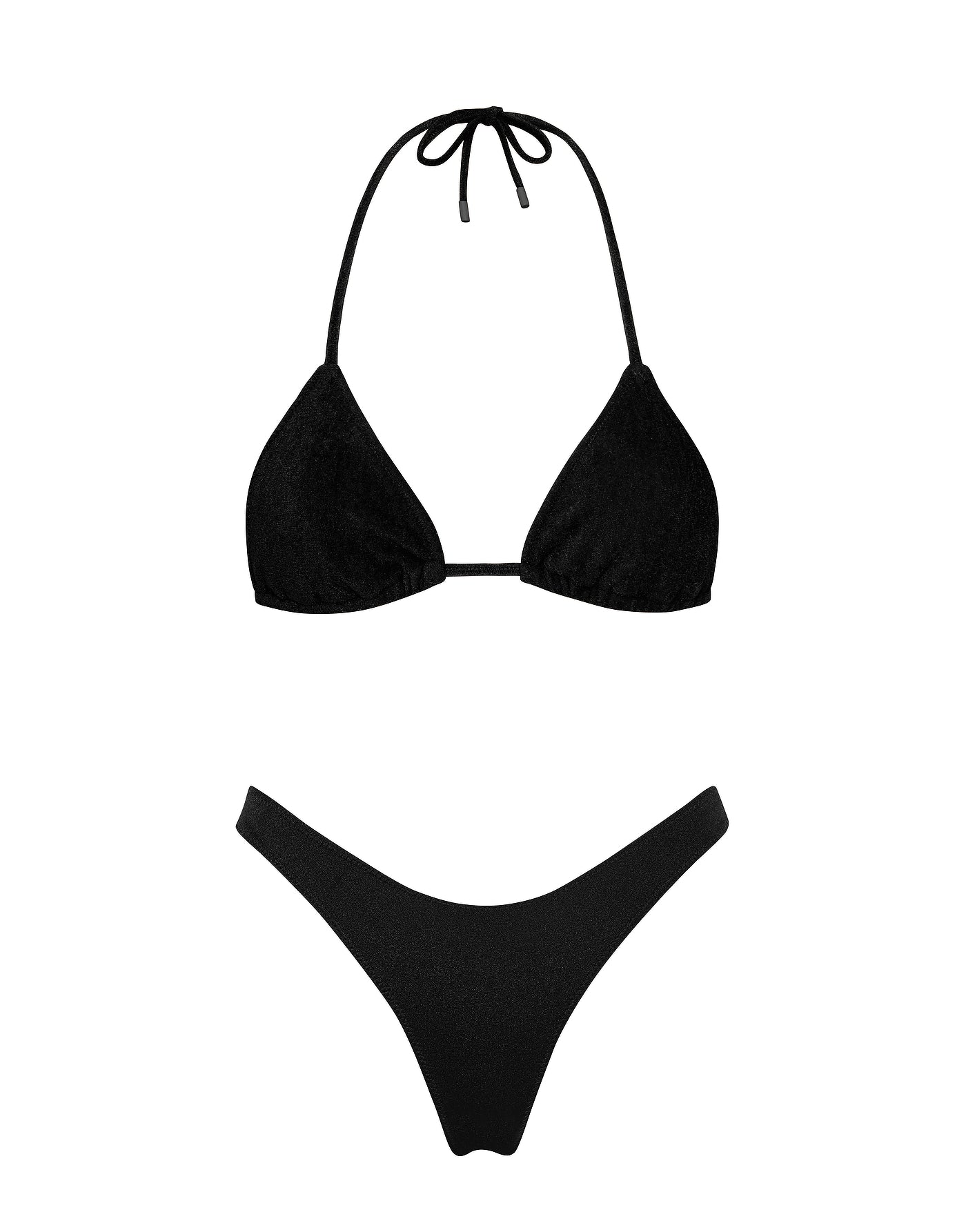 VINCA - EBONY BLACK Triangle Bikini Set - Image 6