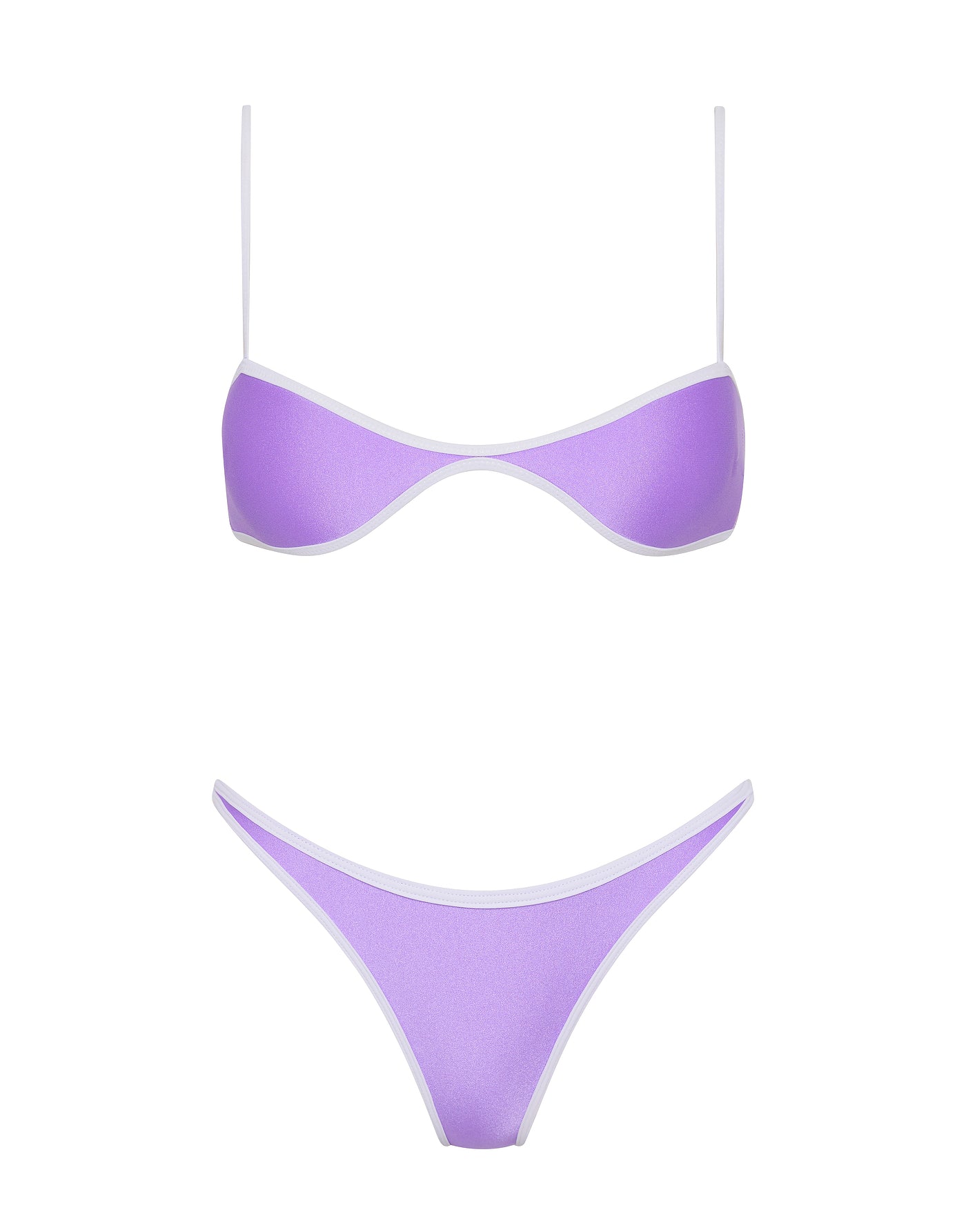 ESTE - GRAPE Neoprene Scoop Bikini Set - Image 6