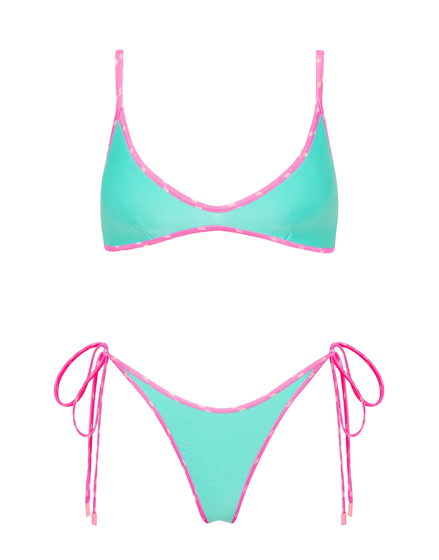 MAIA - TURQUOISE Neoprene Scoop Bikini Set - Image 6