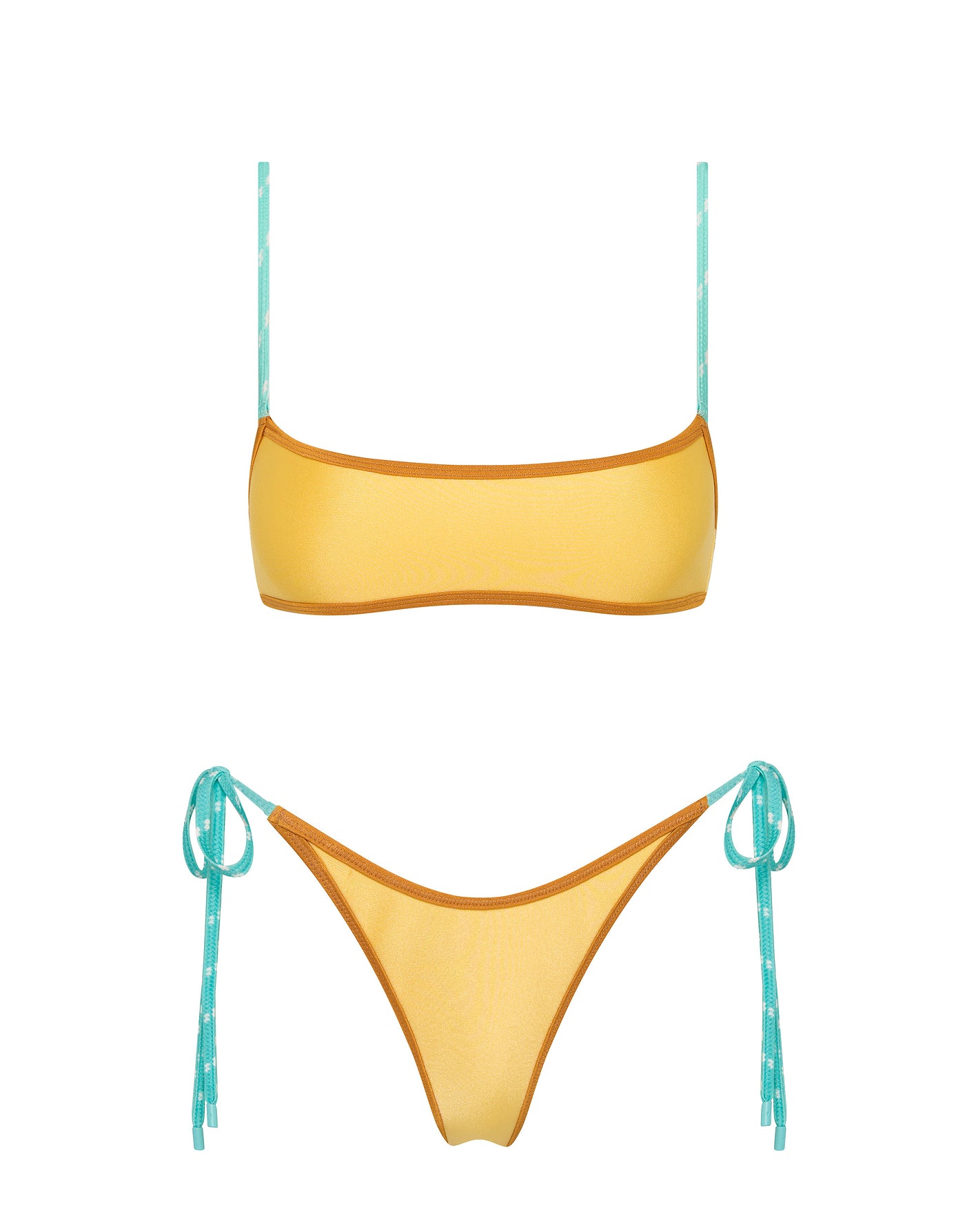 MIMA - CANARY CRUSH Neoprene Crop Bikini Set - Image 6