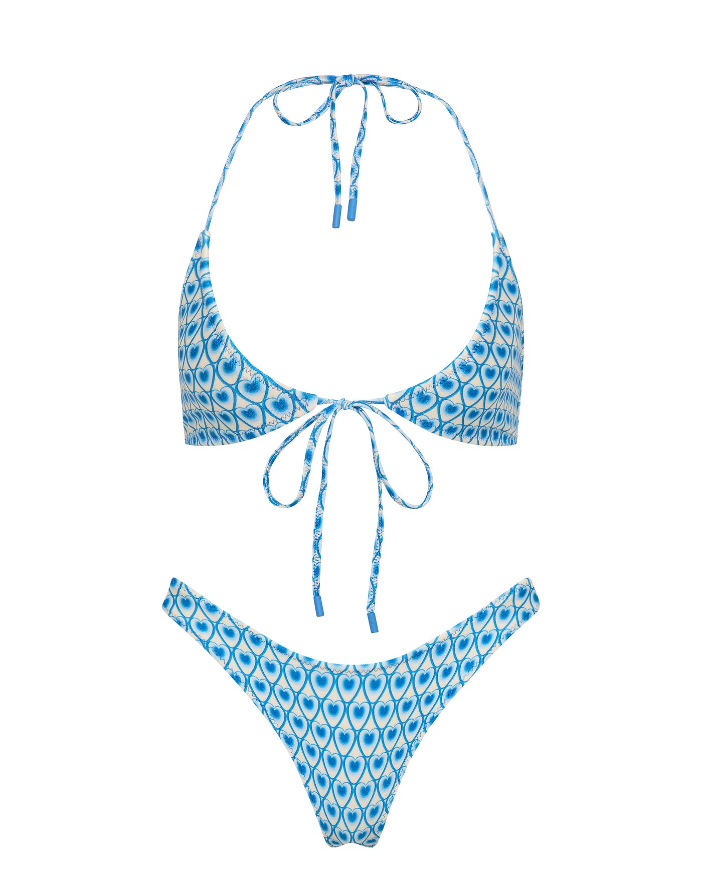 SOFI - RIYA Blue Geometric Halter Bikini Set - Image 6