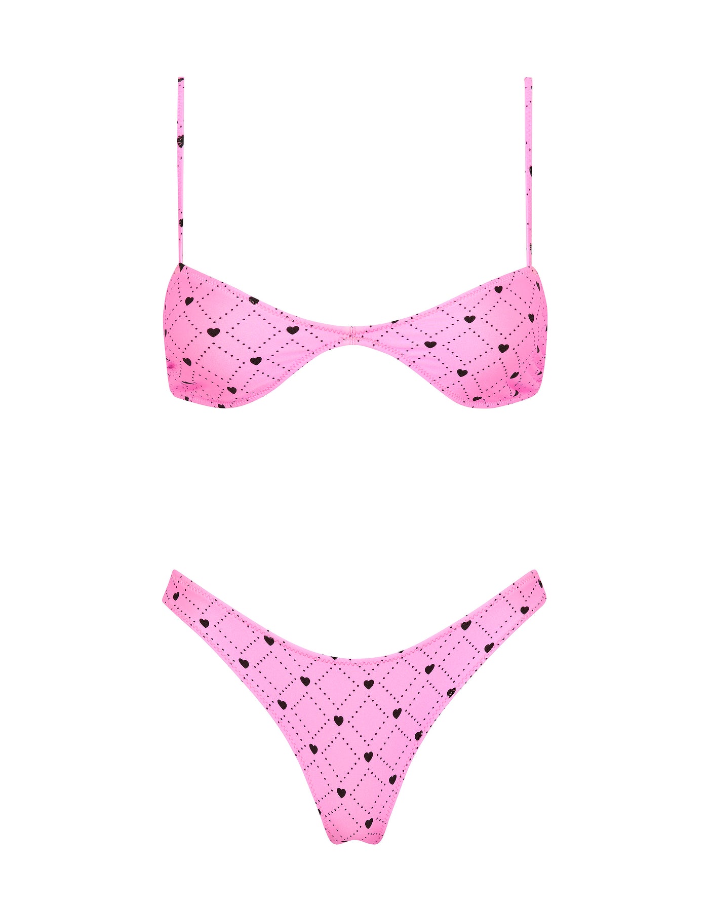 STELL - CASSI Pink Heart Scoop Bikini Set - Image 6