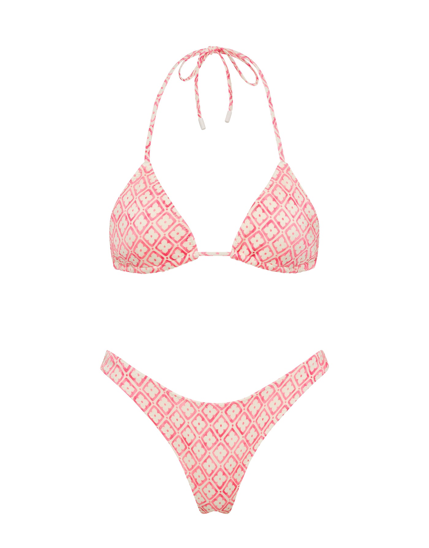 VINCA - PORTE Pink Geometric Triangle Bikini Set - Image 6