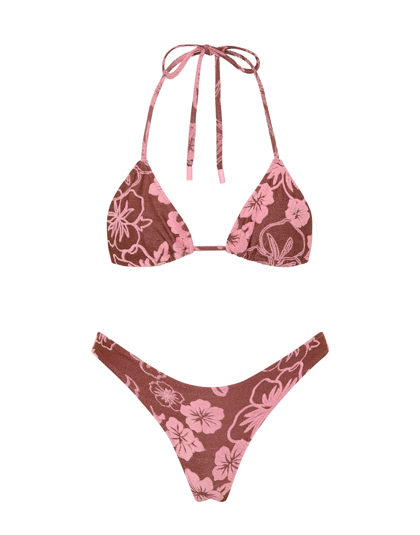 VINCA - TIRAMISU Floral Triangle Bikini Set - Image 6