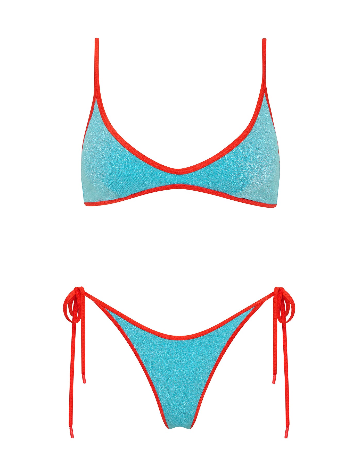 MAIA - AZURE SPARKLE Crop Bikini Set - Image 7