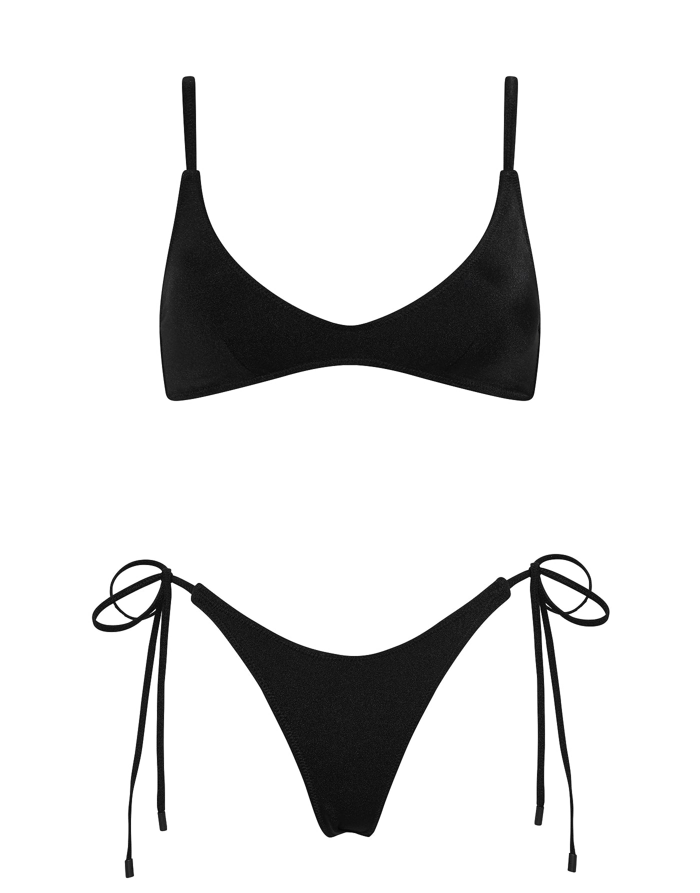 MAIA - EBONY BLACK Scoop Bikini Set - Image 7