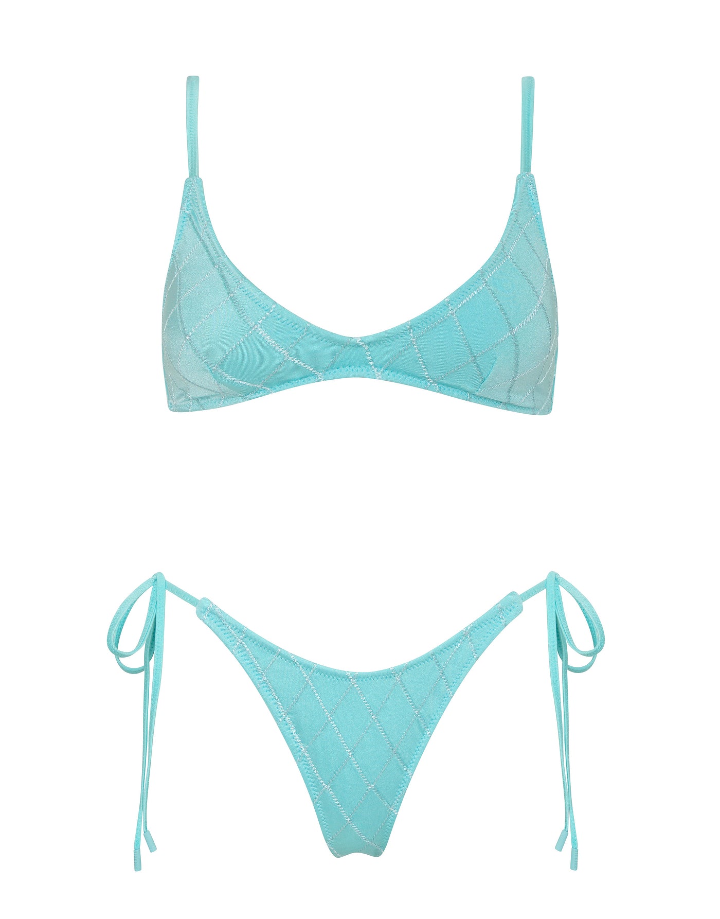 MAIA - SKY HIGH Blue Crop Bikini Set - Image 7