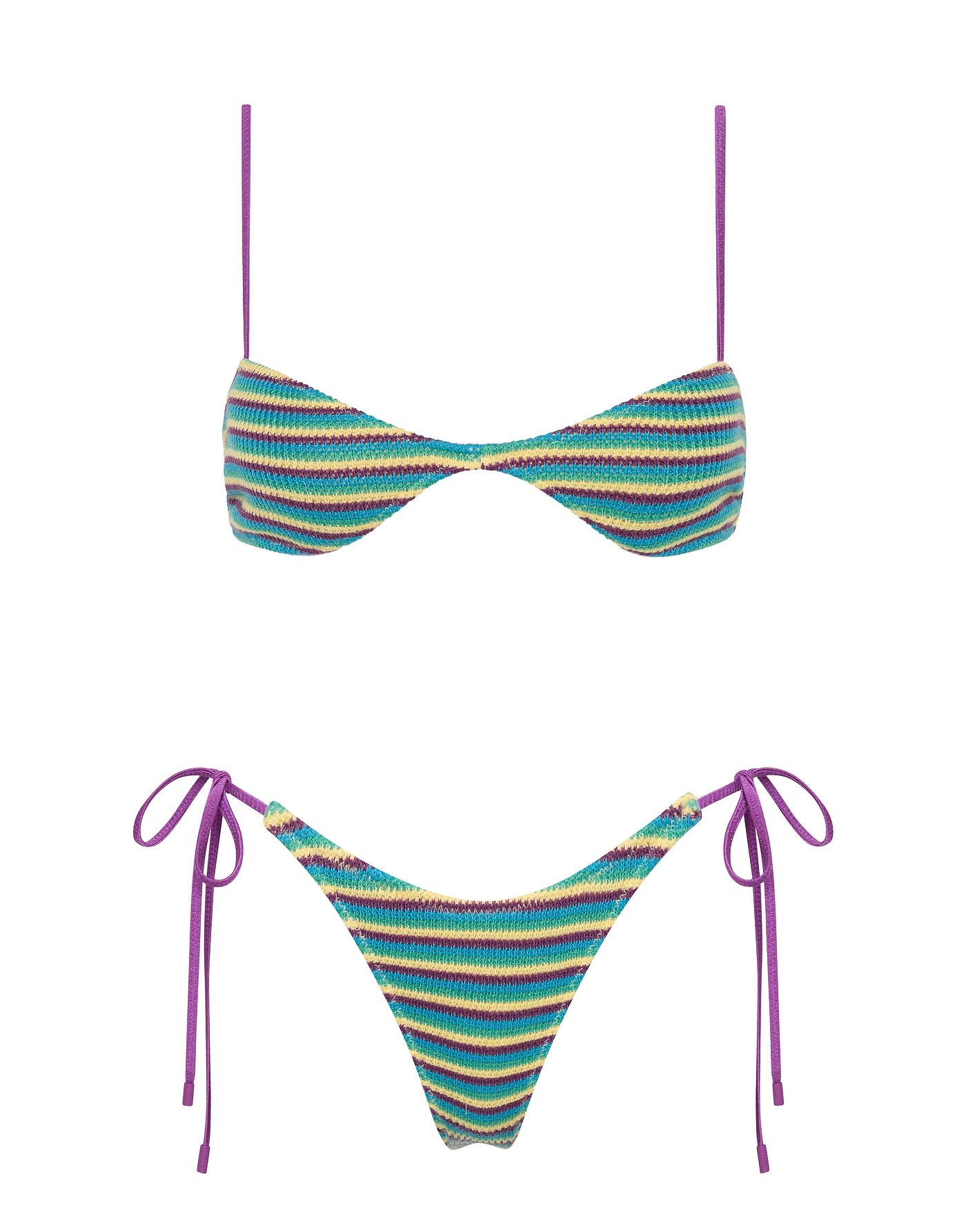 ESTE - ORCHID CROCHET STRIPE Bikini Set - Image 9